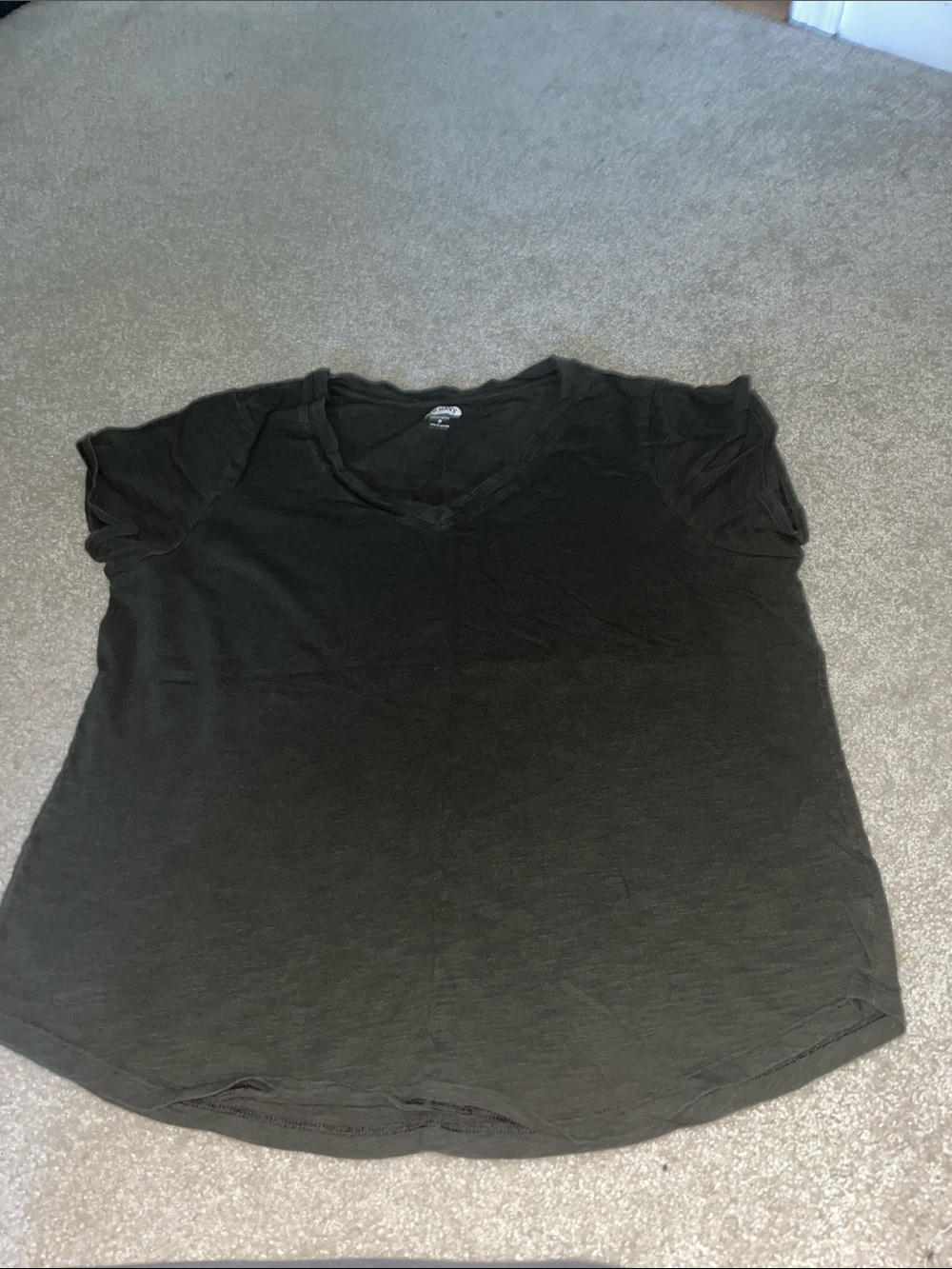Old Navy Black V-Neck Short Sleeve Tee